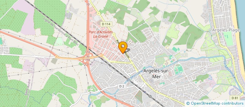 localisation de l'entreprise MONSIEUR DAVID CAZANAVE  ARGELES-SUR-MER