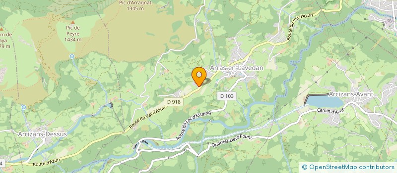 localisation de l'entreprise MONSIEUR DAVID CENTIEU  ARRAS-EN-LAVEDAN