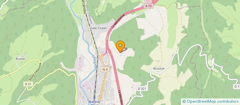 localisation de l'entreprise MONSIEUR DAVID CHABASSEUR à MASSIAC