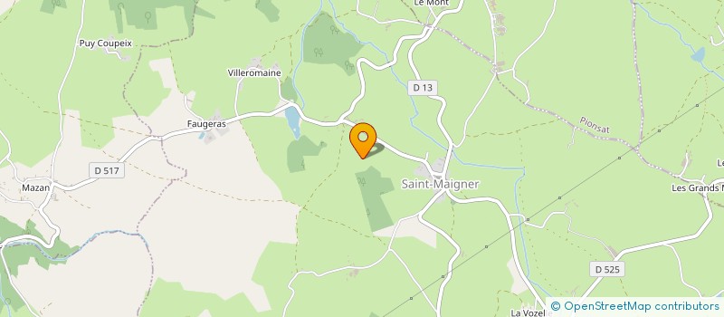 localisation de l'entreprise MONSIEUR DAVID CHABASSIERE  SAINT-MAIGNER