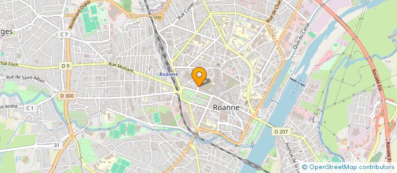 localisation de l'entreprise MONSIEUR DAVID CHABAT  ROANNE