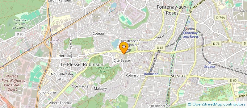 localisation de l'entreprise MONSIEUR DAVID CHABBAL  LE PLESSIS-ROBINSON