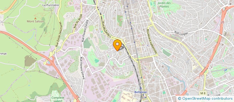 localisation de l'entreprise MONSIEUR DAVID CHABRY  SAINT-ETIENNE