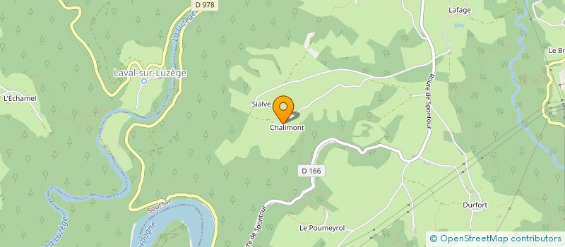 localisation de l'entreprise MONSIEUR DAVID CHALIMON  SOURSAC