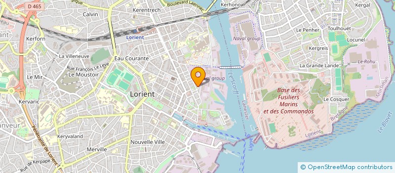 localisation de l'entreprise MONSIEUR DAVID CHALUMEAU  LORIENT