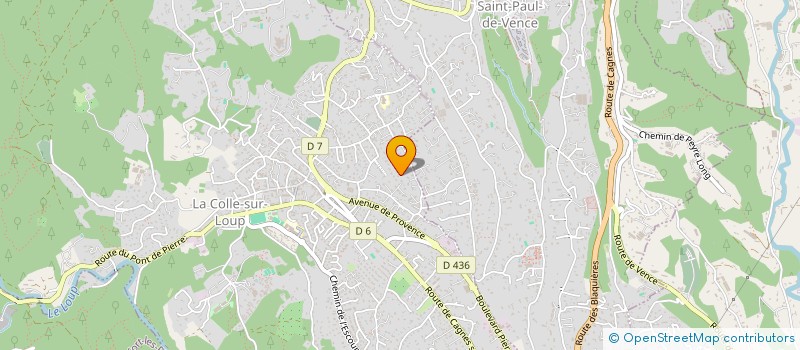 localisation de l'entreprise MONSIEUR DAVID CHAMARAC  LA COLLE-SUR-LOUP