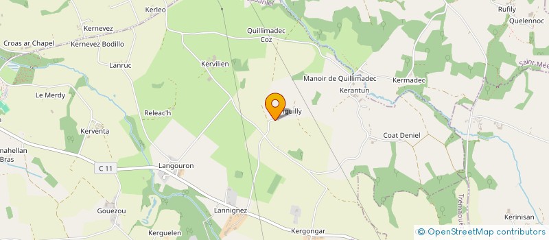 localisation de l'entreprise MONSIEUR DAVID CHAMBEFORT  PLOUDANIEL