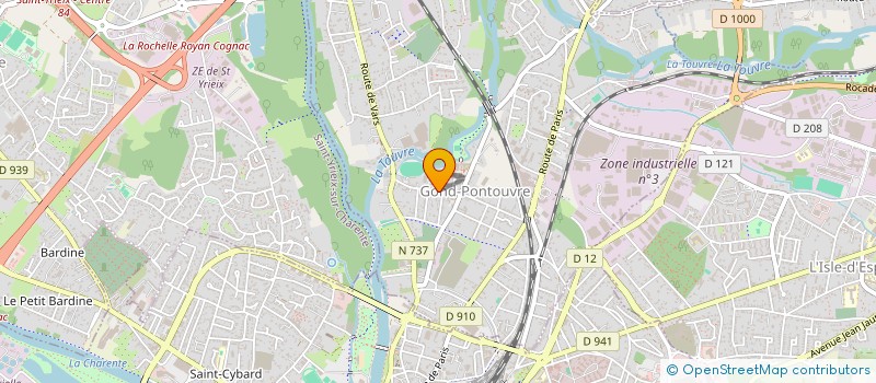 localisation de l'entreprise MONSIEUR DAVID CHAMBORD  GOND-PONTOUVRE