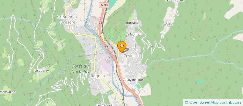 localisation de l'entreprise MONSIEUR DAVID CHAMIOT-CLERC  CEVINS