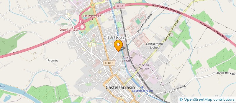 localisation de l'entreprise MONSIEUR DAVID CHAMPAGNE  CASTELSARRASIN