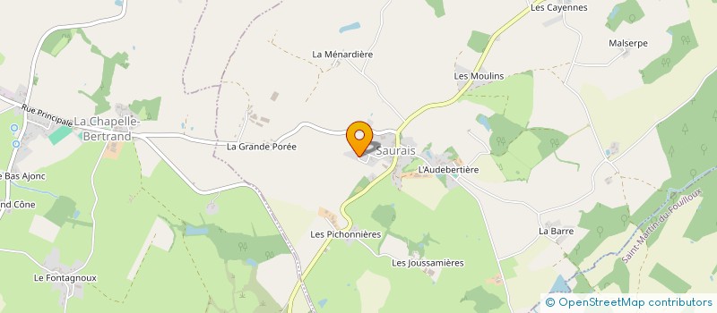 localisation de l'entreprise MONSIEUR DAVID CHAMPEAU  SAURAIS