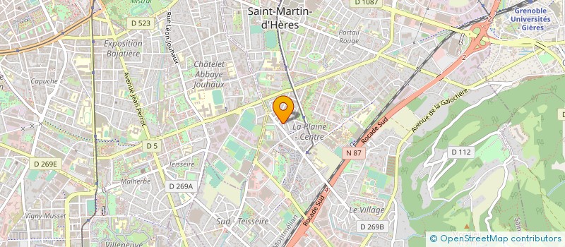localisation de l'entreprise MONSIEUR DAVID CHAMPLOVIER  SAINT-MARTIN-D'HERES