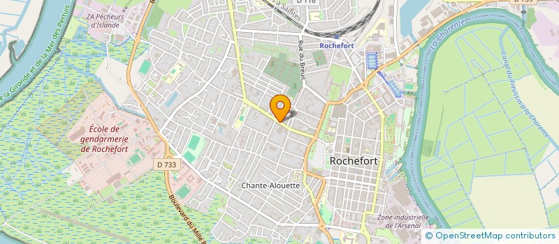 localisation de l'entreprise MONSIEUR DAVID CHAMPVERT  ROCHEFORT