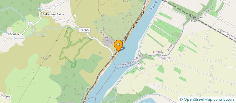 localisation de l'entreprise MONSIEUR DAVID CHANAL  LA-VOULTE-SUR-RHONE