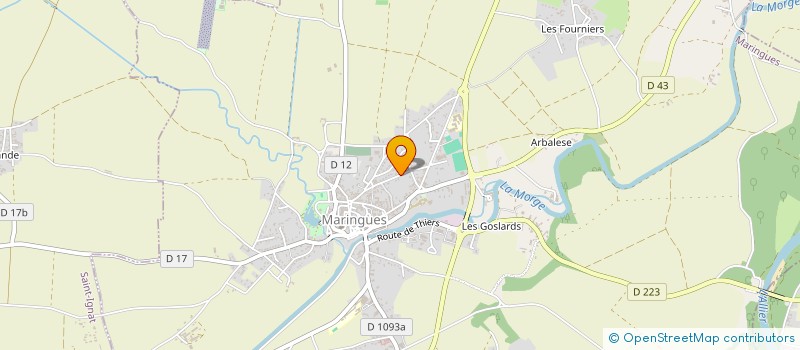 localisation de l'entreprise MONSIEUR DAVID CHANCIOUX à MARINGUES