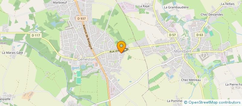 localisation de l'entreprise MONSIEUR DAVID CHANSON  GENESTON