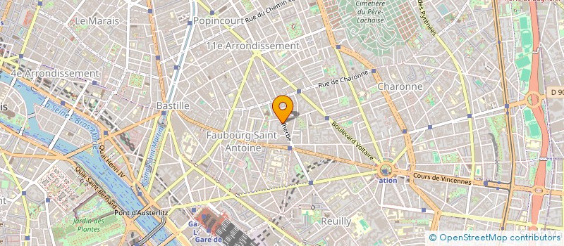 localisation de l'entreprise MONSIEUR DAVID CHANTOISEAU  PARIS