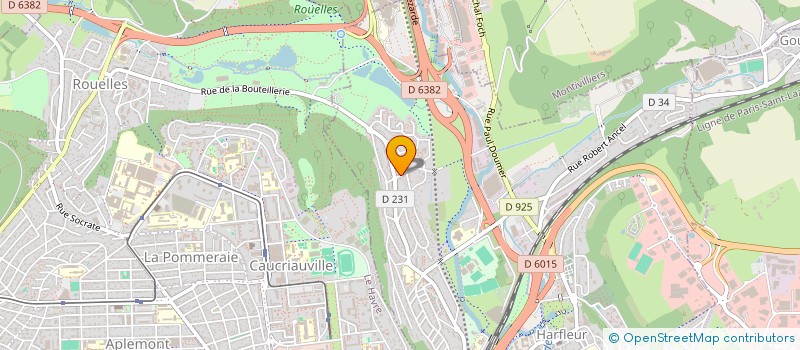 localisation de l'entreprise MONSIEUR DAVID CHAPELLE  HARFLEUR