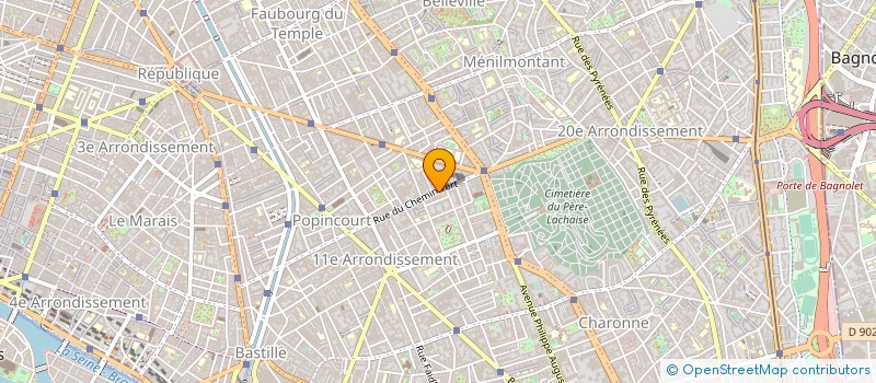 localisation de l'entreprise MONSIEUR DAVID CHAPUIS à PARIS