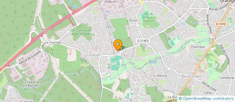 localisation de l'entreprise MONSIEUR DAVID CHARBONNEL  CANEJAN