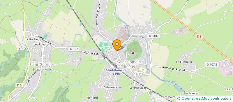 localisation de l'entreprise MONSIEUR DAVID CHARDON à SAINT-ROMAIN-LE-PUY