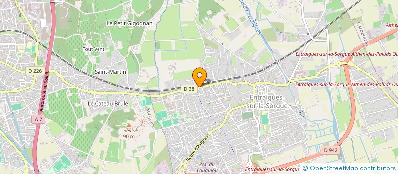 localisation de l'entreprise MONSIEUR DAVID CHAREYRE  ENTRAIGUES-SUR-LA-SORGUE