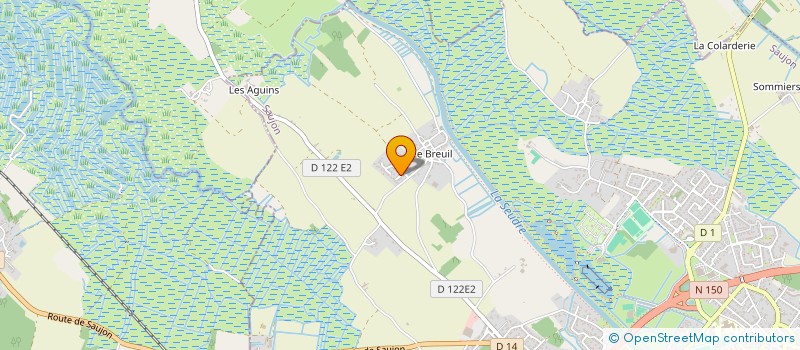 localisation de l'entreprise MONSIEUR DAVID CHARLOT  SAUJON