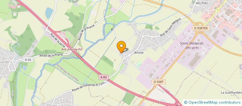 localisation de l'entreprise MONSIEUR DAVID CHARNOLE  FONTENAY-LE-COMTE