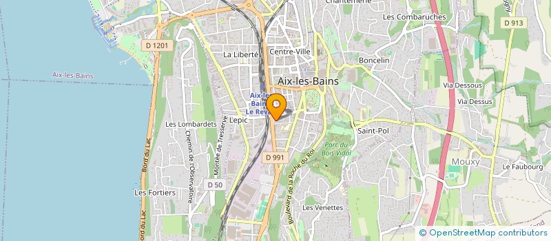 localisation de l'entreprise MONSIEUR DAVID CHARPENTIER à AIX-LES-BAINS