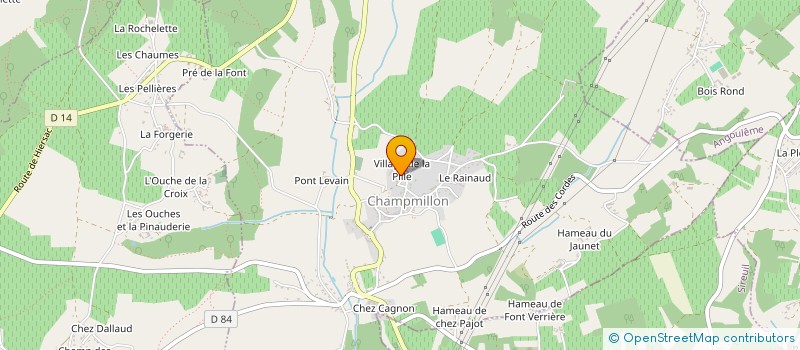 localisation de l'entreprise MONSIEUR DAVID CHARRIER à CHAMPMILLON