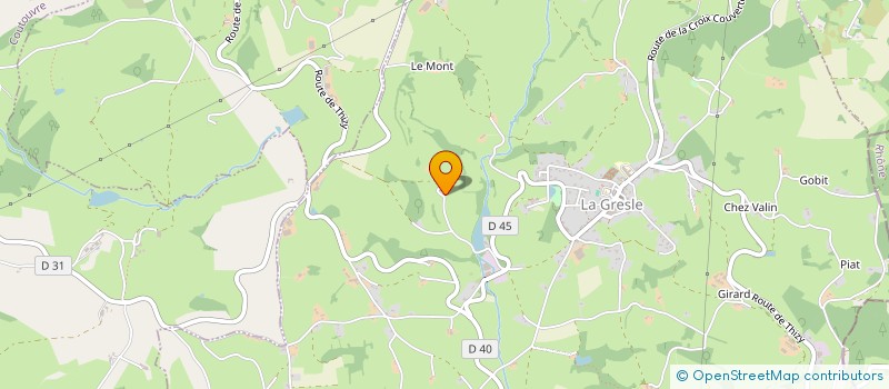 localisation de l'entreprise MONSIEUR DAVID CHARTIER  LA GRESLE