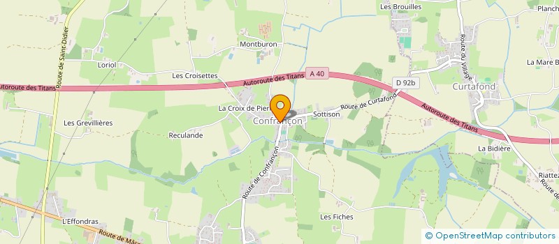 localisation de l'entreprise MONSIEUR DAVID CHARTOIS  CONFRANCON