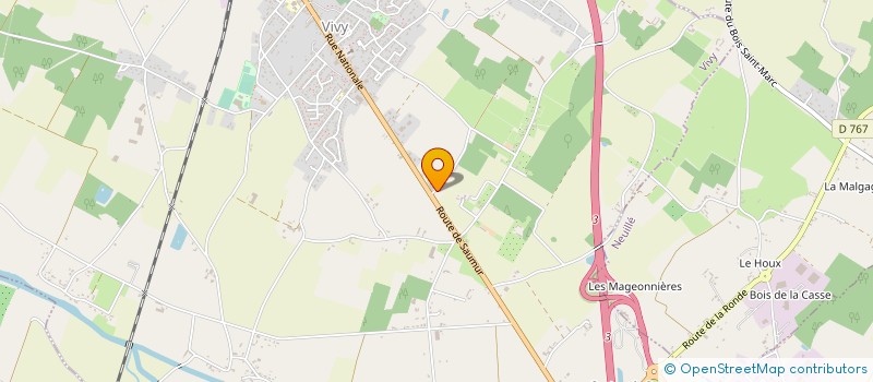 localisation de l'entreprise MONSIEUR DAVID CHASLES  SAUMUR