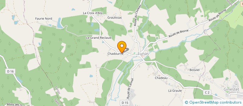 localisation de l'entreprise MONSIEUR DAVID CHASSAGNE  LUNAS