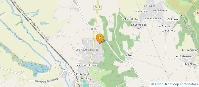 localisation de l'entreprise MONSIEUR DAVID CHATAIGNER  MOUTHIERS-SUR-BOEME