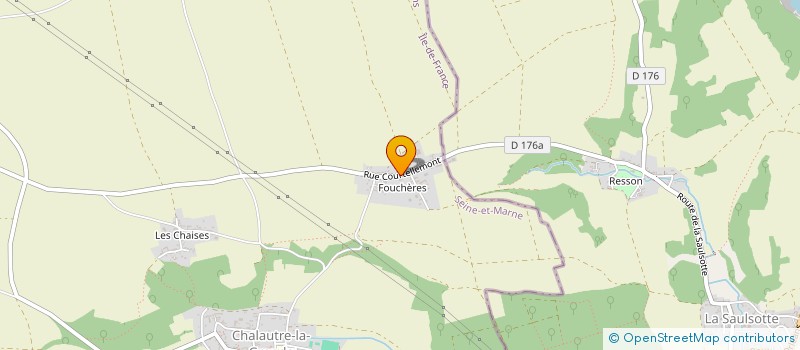 localisation de l'entreprise MONSIEUR DAVID CHATELET  CHALAUTRE-LA-GRANDE