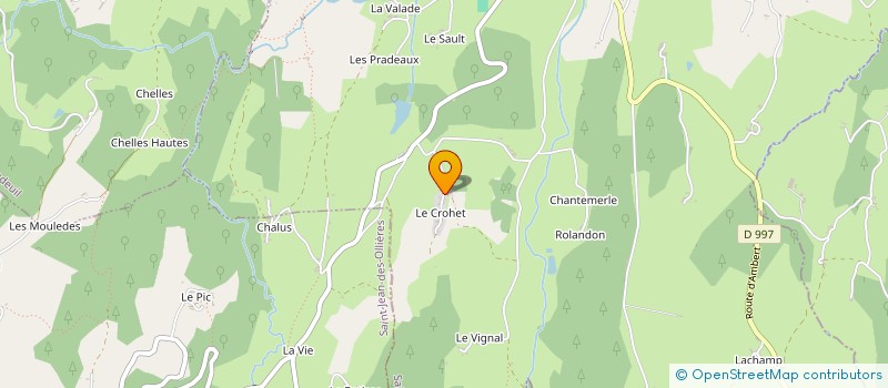 localisation de l'entreprise MONSIEUR DAVID CHAUCHARD à ST DIER D AUVERGNE