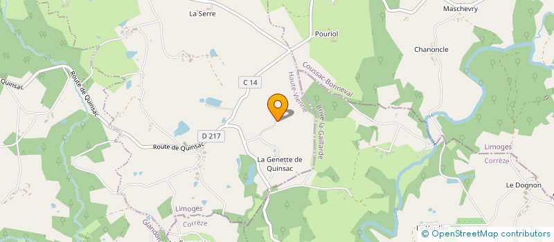 localisation de l'entreprise MONSIEUR DAVID CHAUMEIL à SAINT-YRIEIX-LA-PERCHE