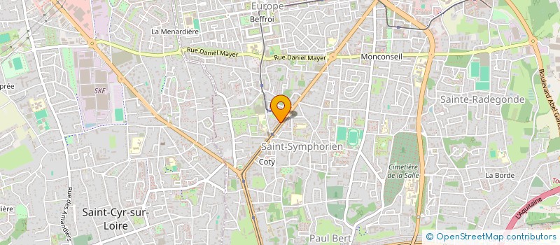 localisation de l'entreprise MONSIEUR DAVID CHAUSSEE  TOURS