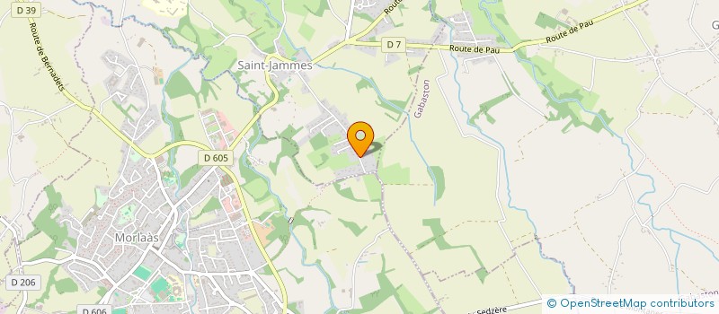 localisation de l'entreprise MONSIEUR DAVID CHAUVAUD  SAINT-JAMMES