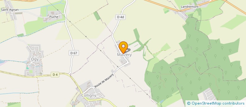 localisation de l'entreprise MONSIEUR DAVID CHAUVET  COLLIGNY-MAIZERY