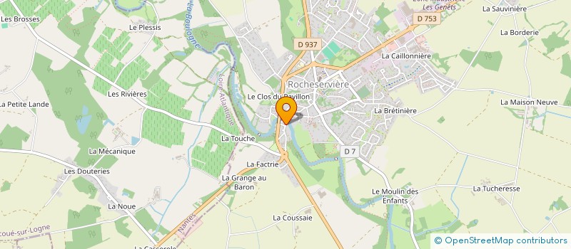 localisation de l'entreprise MONSIEUR DAVID CHAUVIN à ROCHESERVIERE