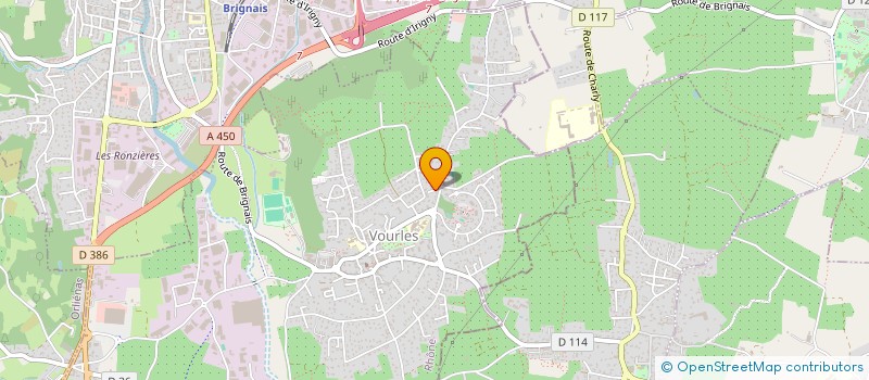 localisation de l'entreprise MONSIEUR DAVID CHAVANON  VOURLES