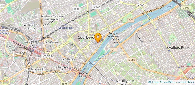 localisation de l'entreprise MONSIEUR DAVID CHECOURY  COURBEVOIE