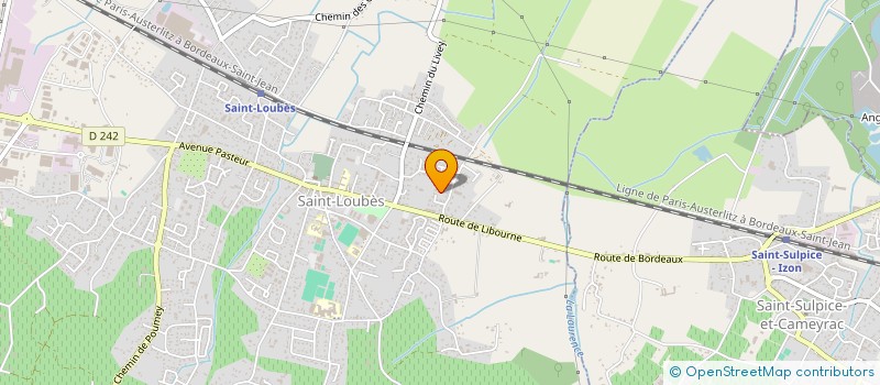 localisation de l'entreprise MONSIEUR DAVID CHELLE  SAINT-LOUBES