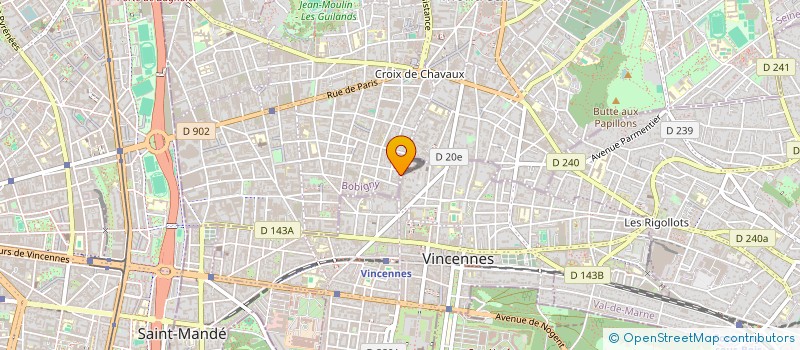localisation de l'entreprise MONSIEUR DAVID CHENIERE à MONTREUIL
