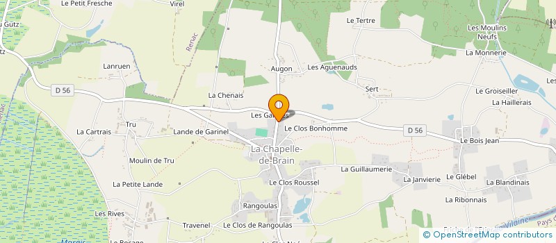 localisation de l'entreprise MONSIEUR DAVID CHEREL  LA CHAPELLE-DE-BRAIN