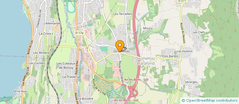 localisation de l'entreprise MONSIEUR DAVID CHERON  DRUMETTAZ-CLARAFOND