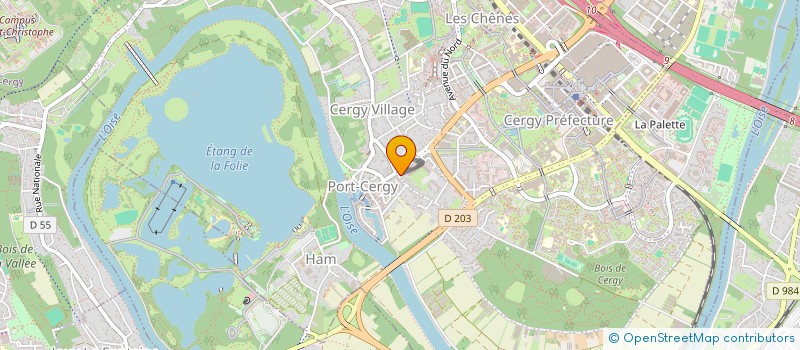 localisation de l'entreprise MONSIEUR DAVID CHERPIN  CERGY