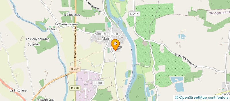 localisation de l'entreprise MONSIEUR DAVID CHEVALLIER  MONTREUIL-SUR-MAINE